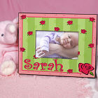 New Baby "Lovely As A Rose" Personalized Printed Frame